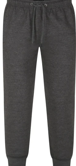 Bigdude Basic Cuffed Joggers Twin Pack Black/Charcoal