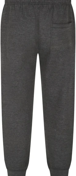 Bigdude Basic Cuffed Joggers Twin Pack Black/Charcoal