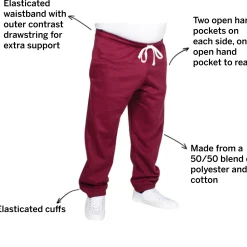 Bigdude Basic Joggers Burgundy