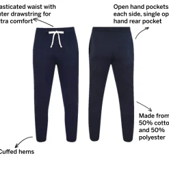 Bigdude Basic Joggers Navy