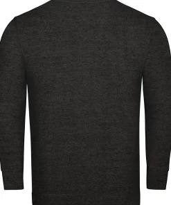 Bigdude Brushed Fleece Cardigan Charcoal