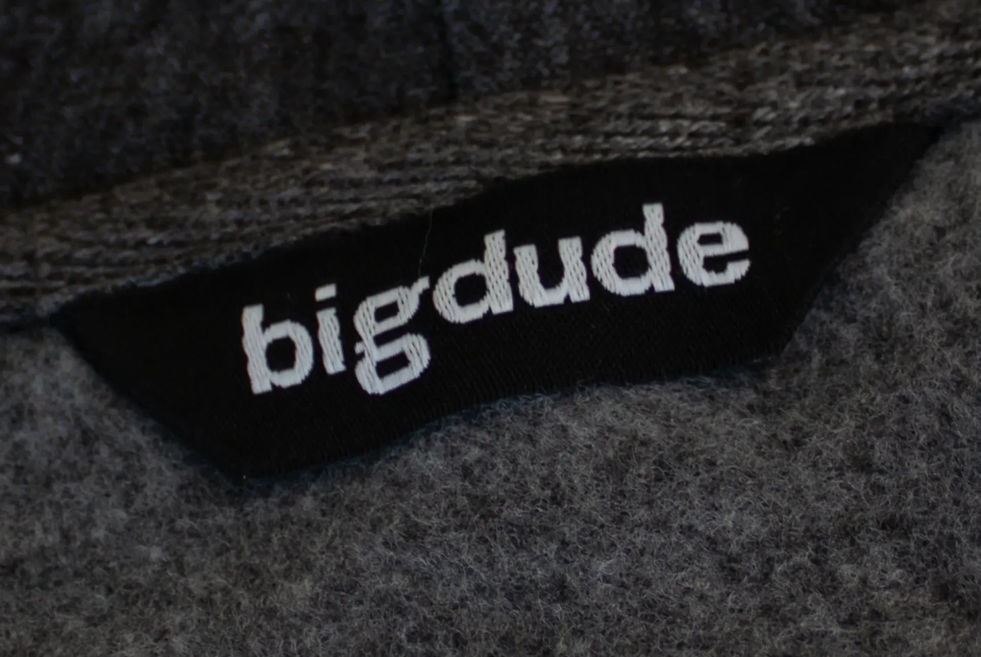 Bigdude Brushed Fleece Cardigan Charcoal