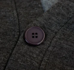 Bigdude Brushed Fleece Cardigan Charcoal