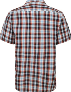Bigdude Button Down Collar Checked Shirt Red/Navy