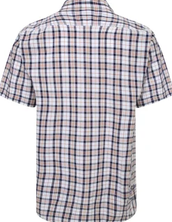 Bigdude Button Down Collar Checked Shirt Yellow/Navy Tall