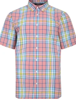 Bigdude Button Down Collar Checked Shirt Multi Tall