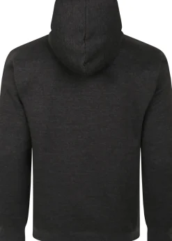 Bigdude Buttoned Pullover Hoody Charcoal