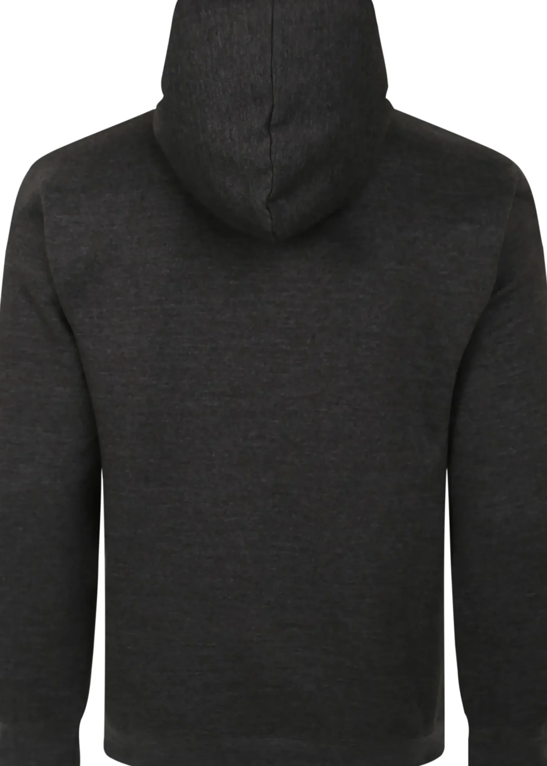 Bigdude Buttoned Pullover Hoody Charcoal