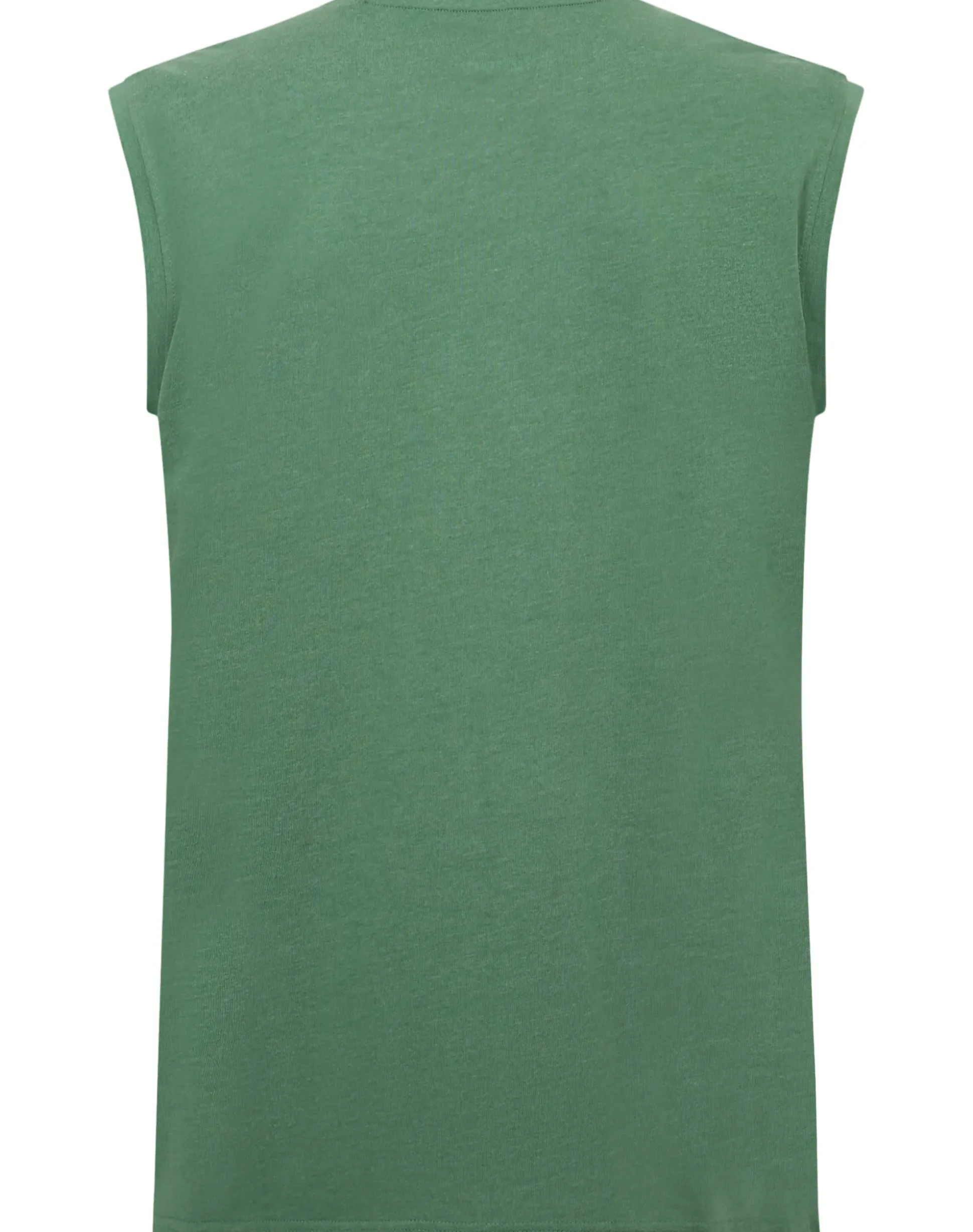 Bigdude California Print Sleeveless T-Shirt Deep Green