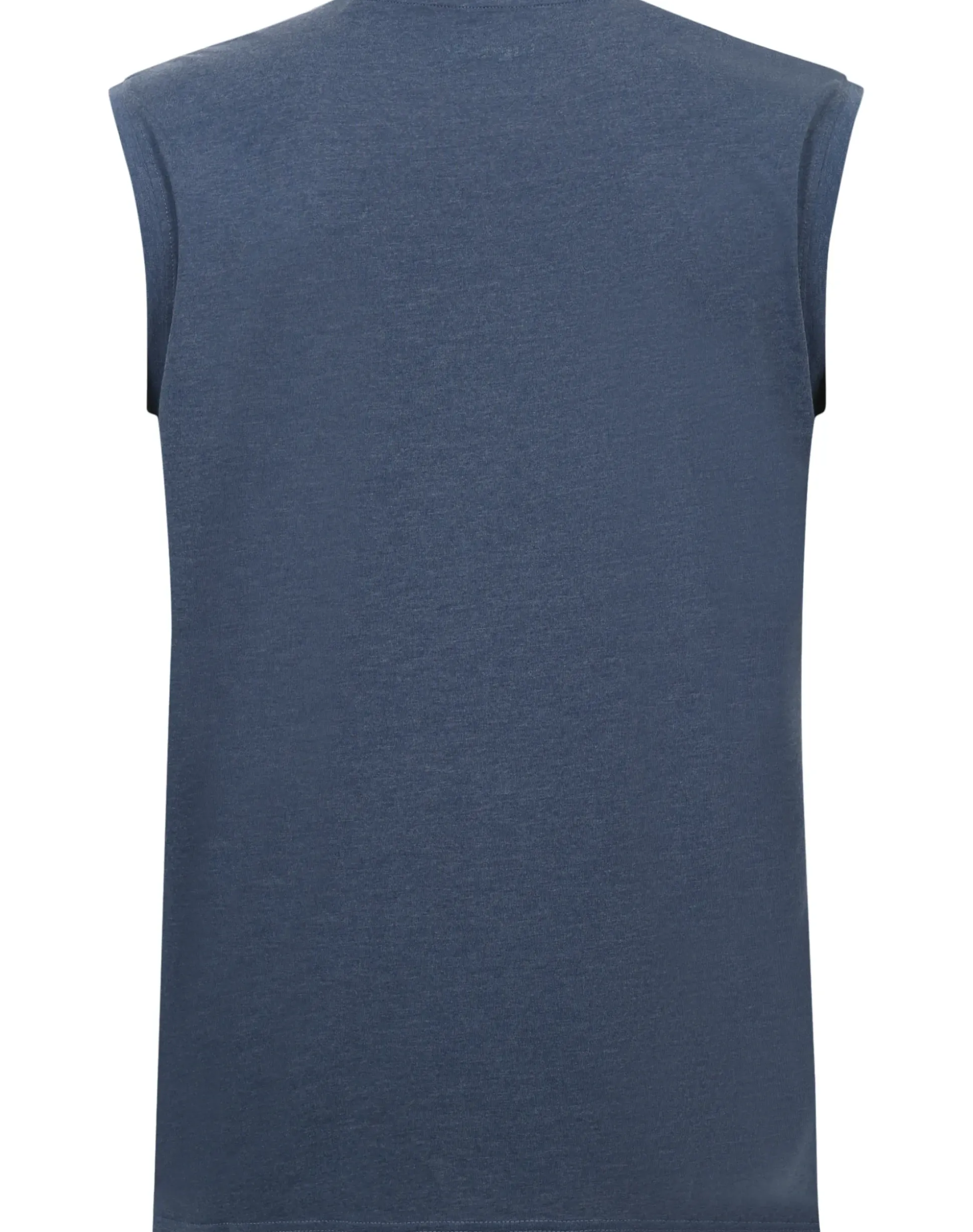 Bigdude California Print Sleeveless T-Shirt Dark Denim Tall