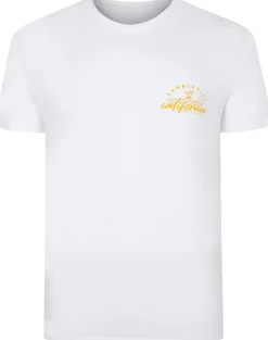 Bigdude California Print T-Shirt White