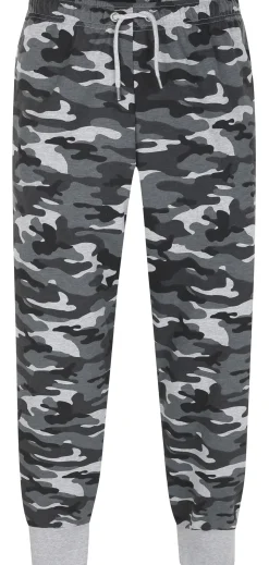 Bigdude Camo Joggers Charcoal