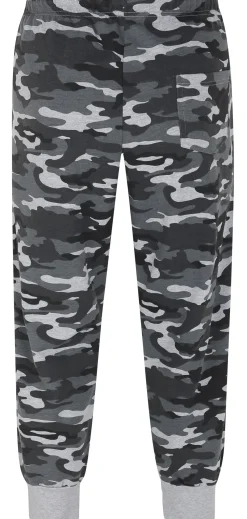 Bigdude Camo Joggers Charcoal