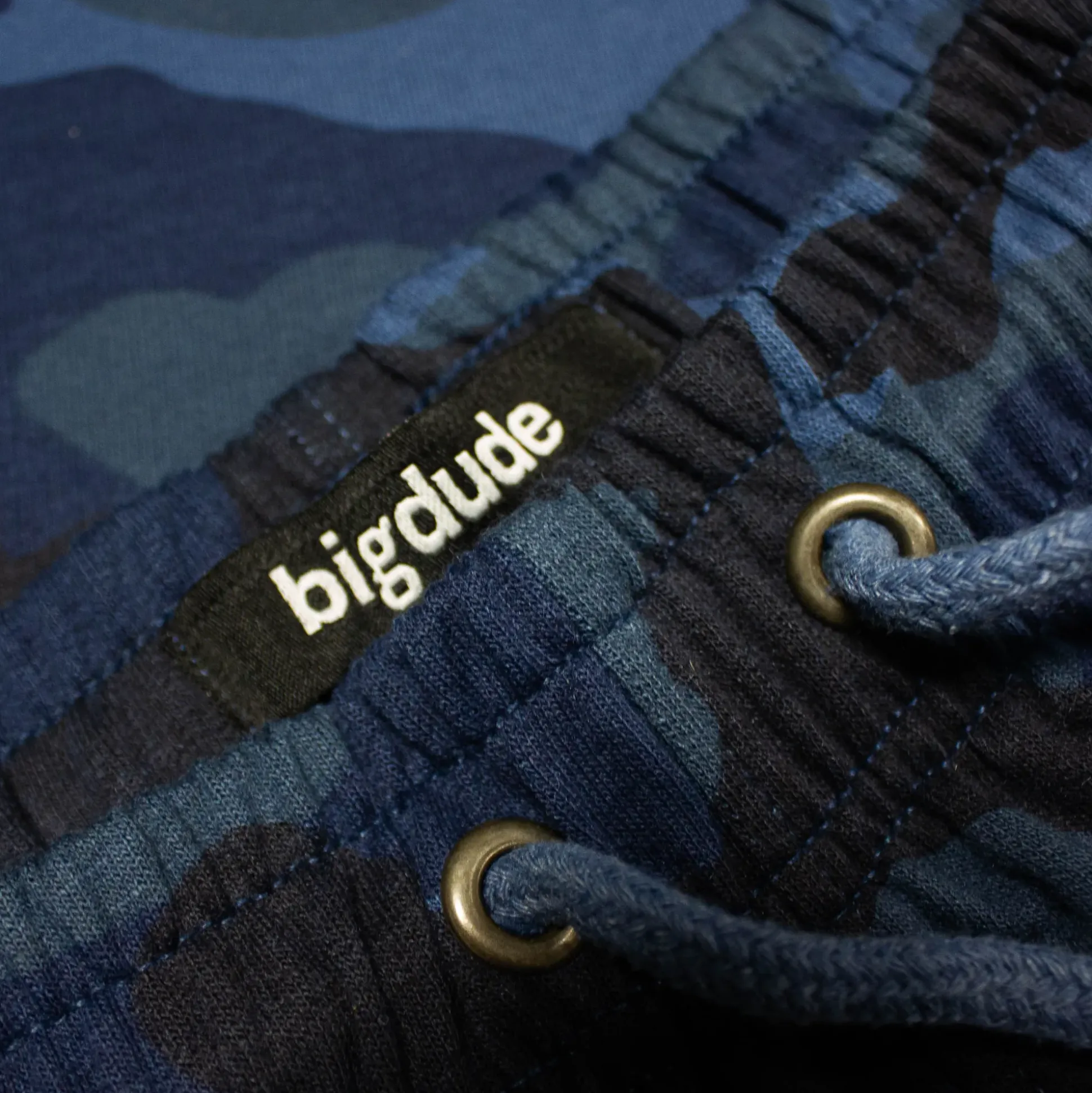 Bigdude Camo Joggers Navy