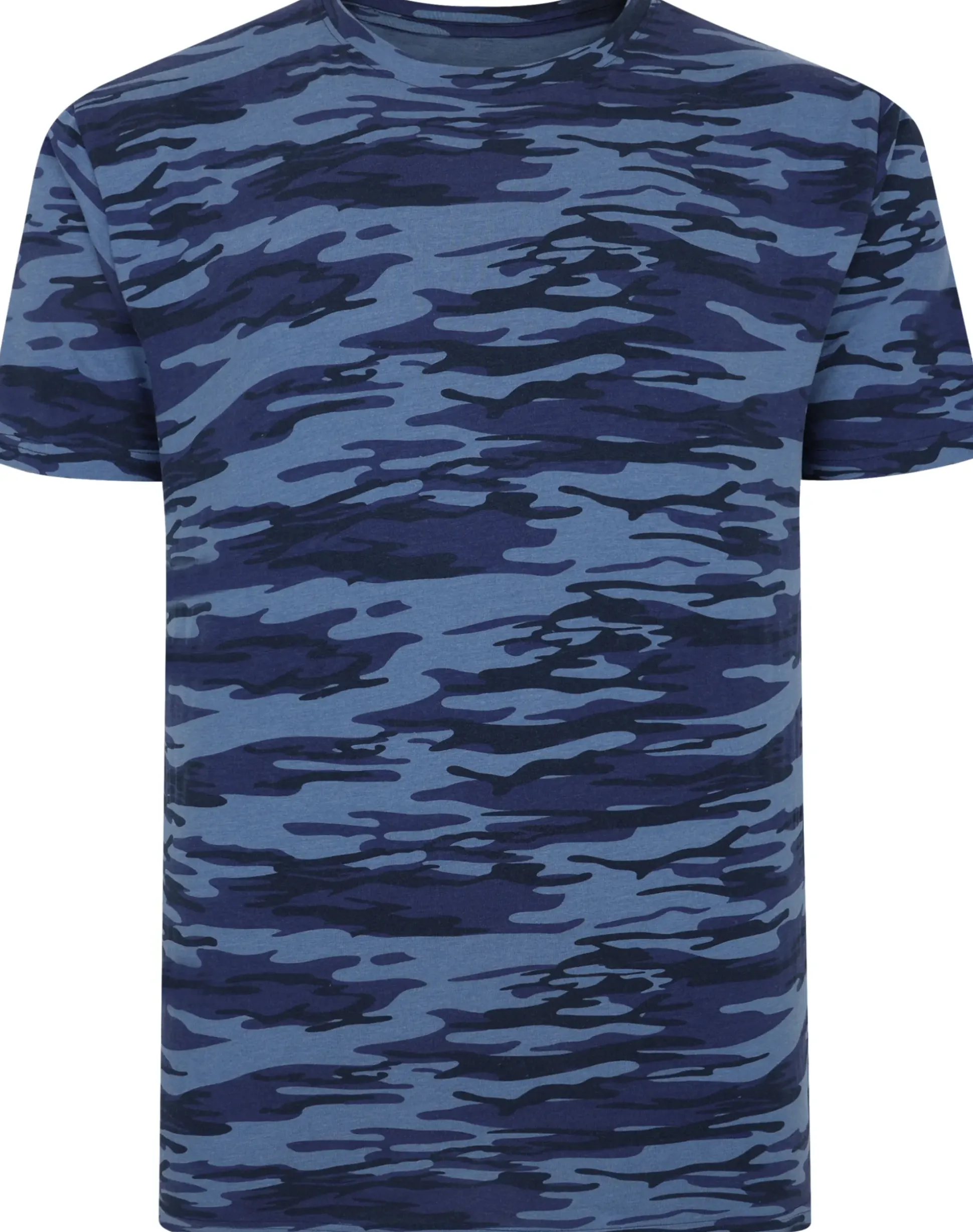 Bigdude Camo T-Shirt Navy Tall