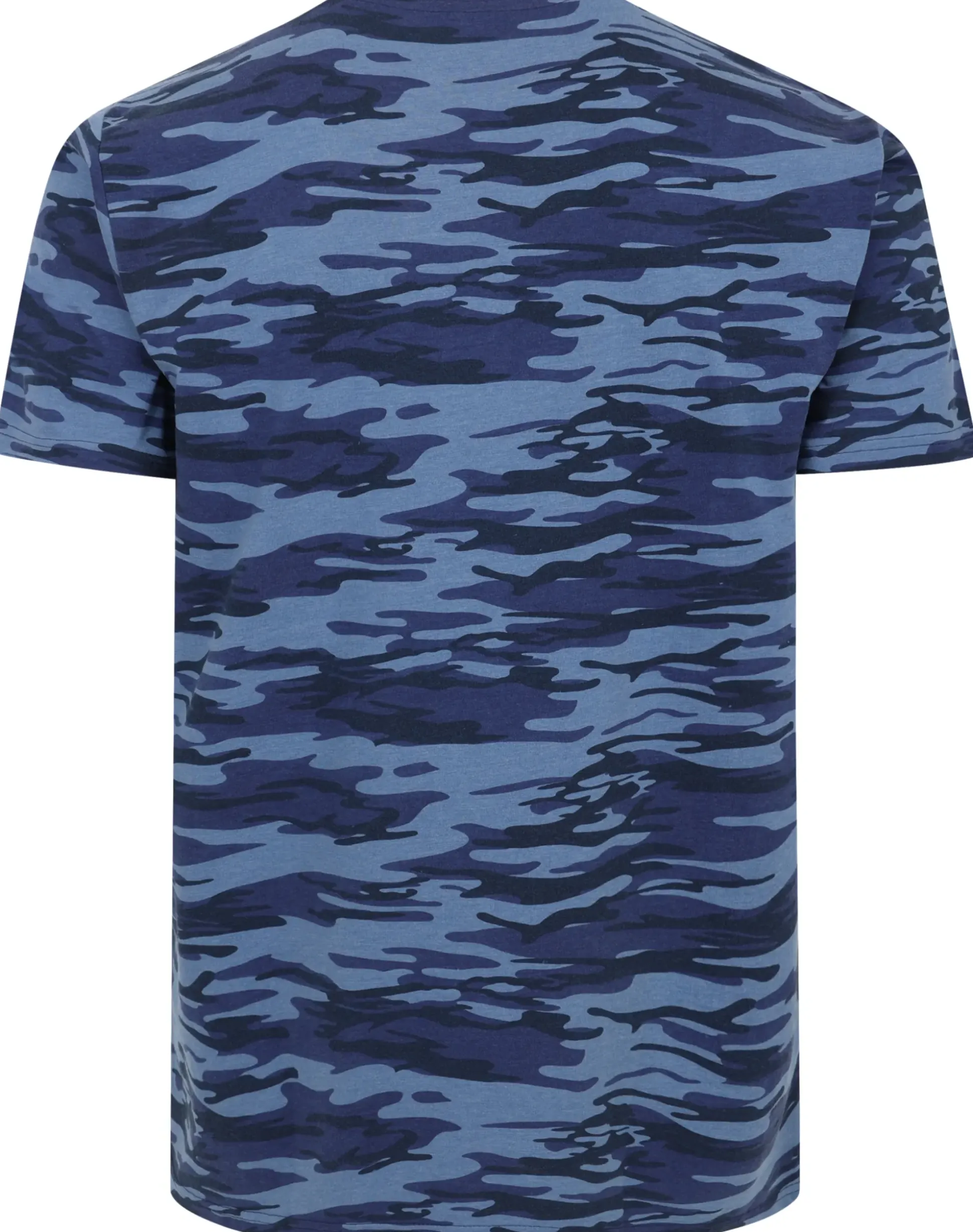 Bigdude Camo T-Shirt Navy Tall