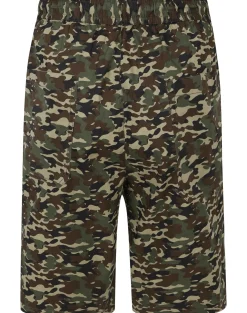 Bigdude Camouflage Print Cotton Shorts Sand