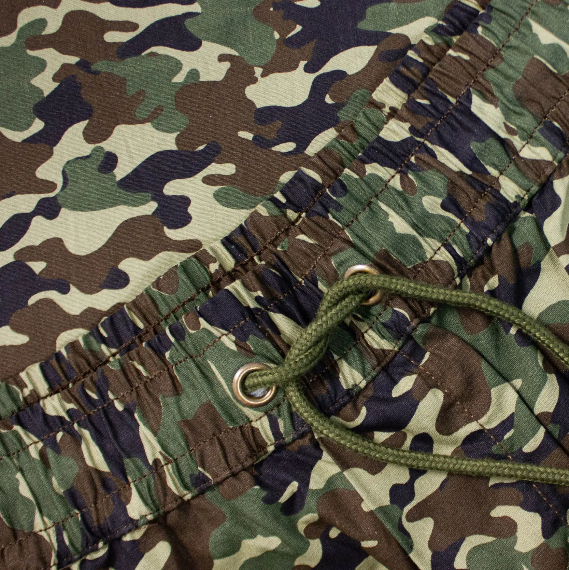 Bigdude Camouflage Print Cotton Shorts Sand