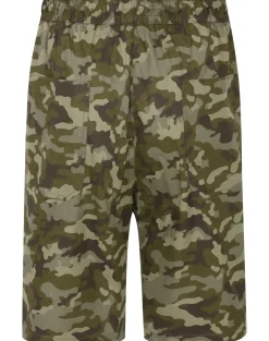 Bigdude Camouflage Print Cotton Shorts Khaki