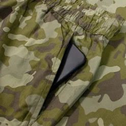 Bigdude Camouflage Print Cotton Shorts Khaki