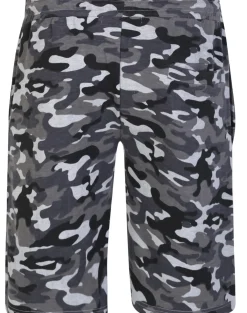 Bigdude Camouflage Print Jogger Shorts Charcoal
