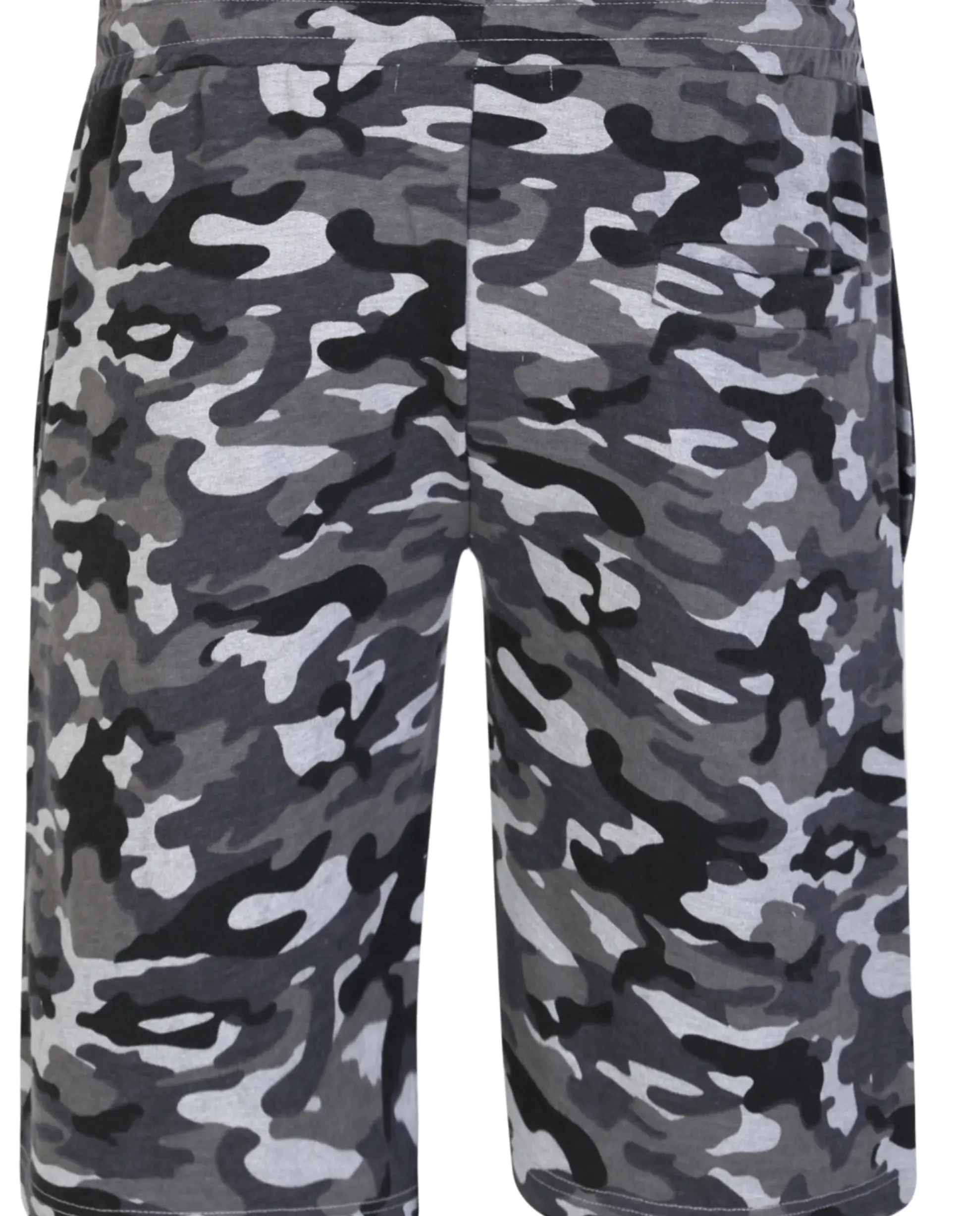 Bigdude Camouflage Print Jogger Shorts Charcoal