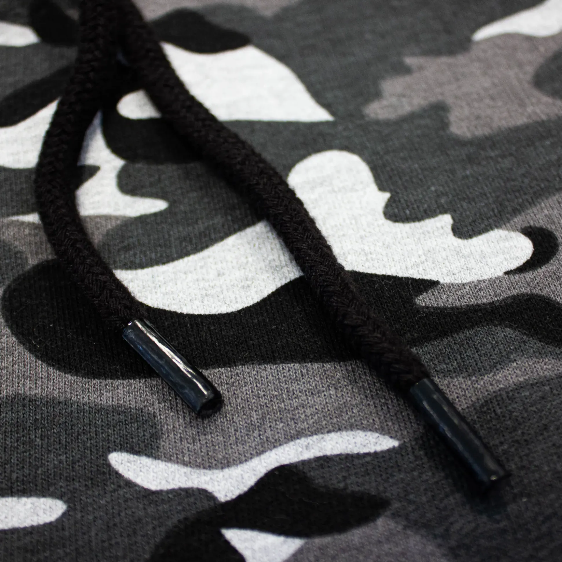 Bigdude Camouflage Print Jogger Shorts Charcoal