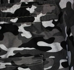 Bigdude Camouflage Print Jogger Shorts Charcoal