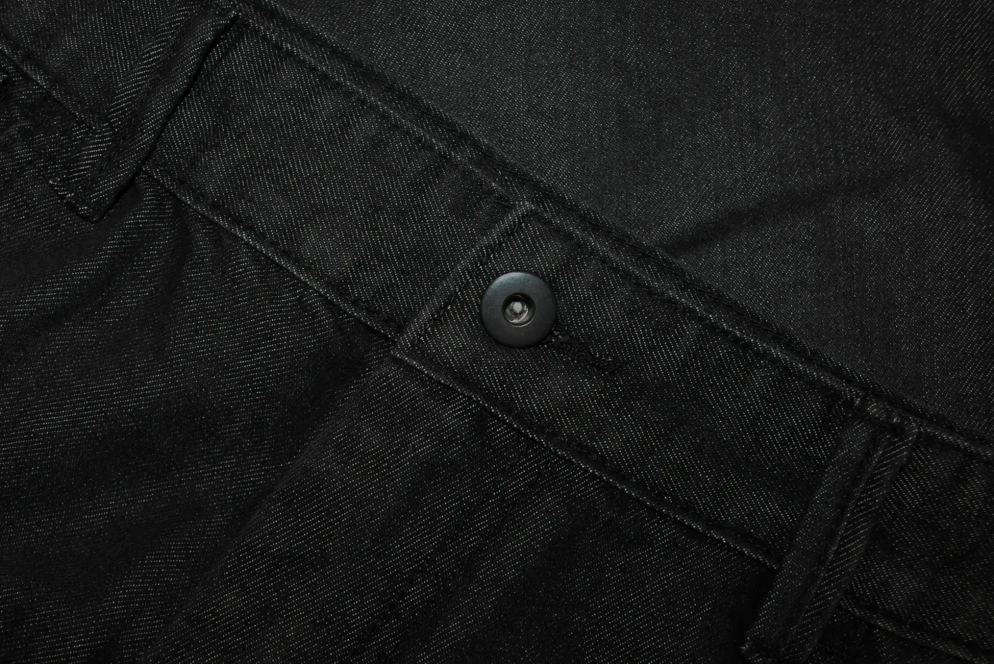 Bigdude Cargo Denim Shorts Black
