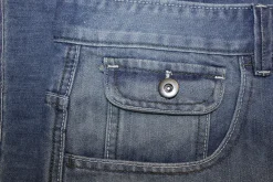 Bigdude Cargo Denim Shorts Mid Wash