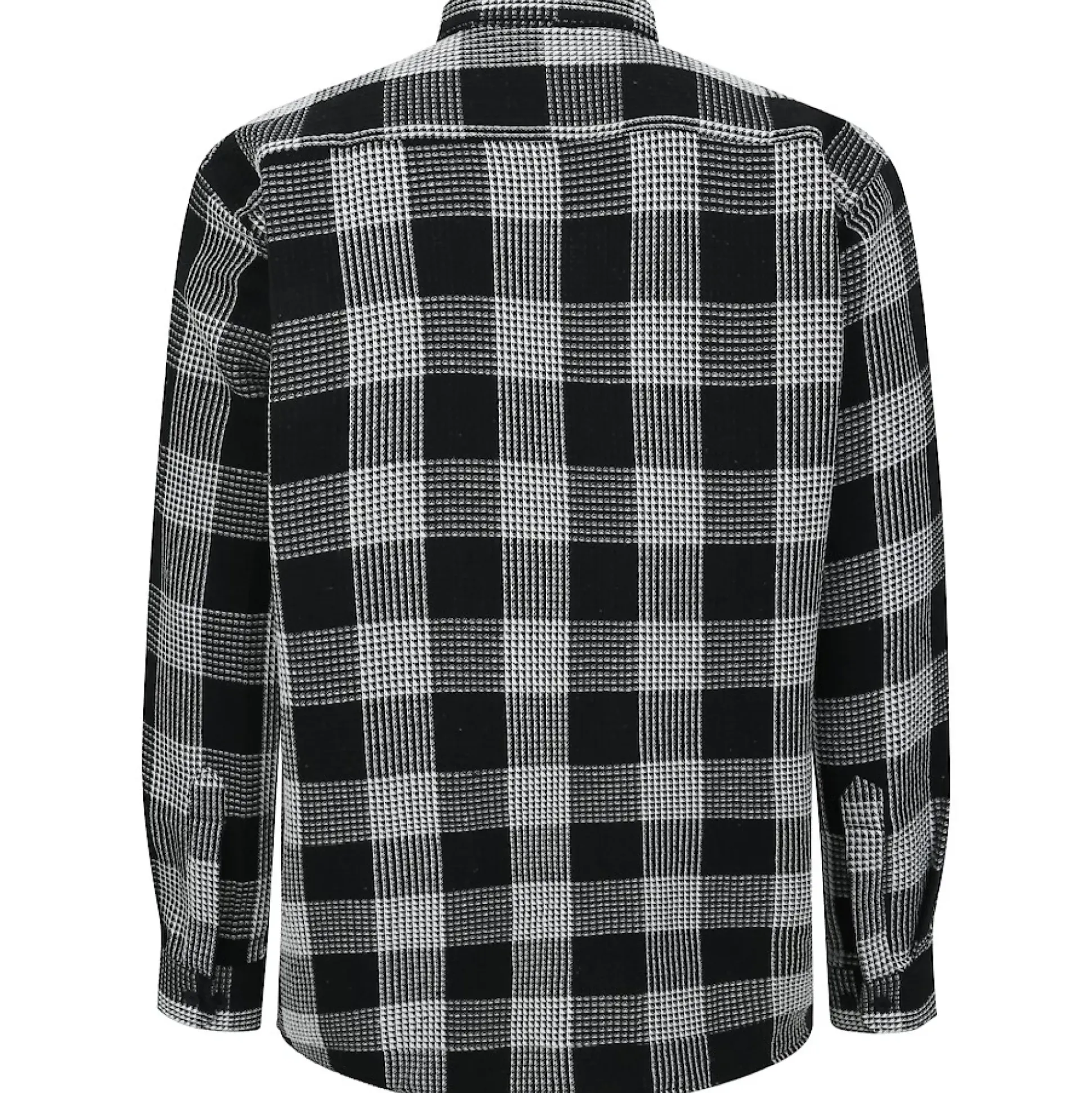 Bigdude Checked Waffle Shirt Black/Charcoal Tall