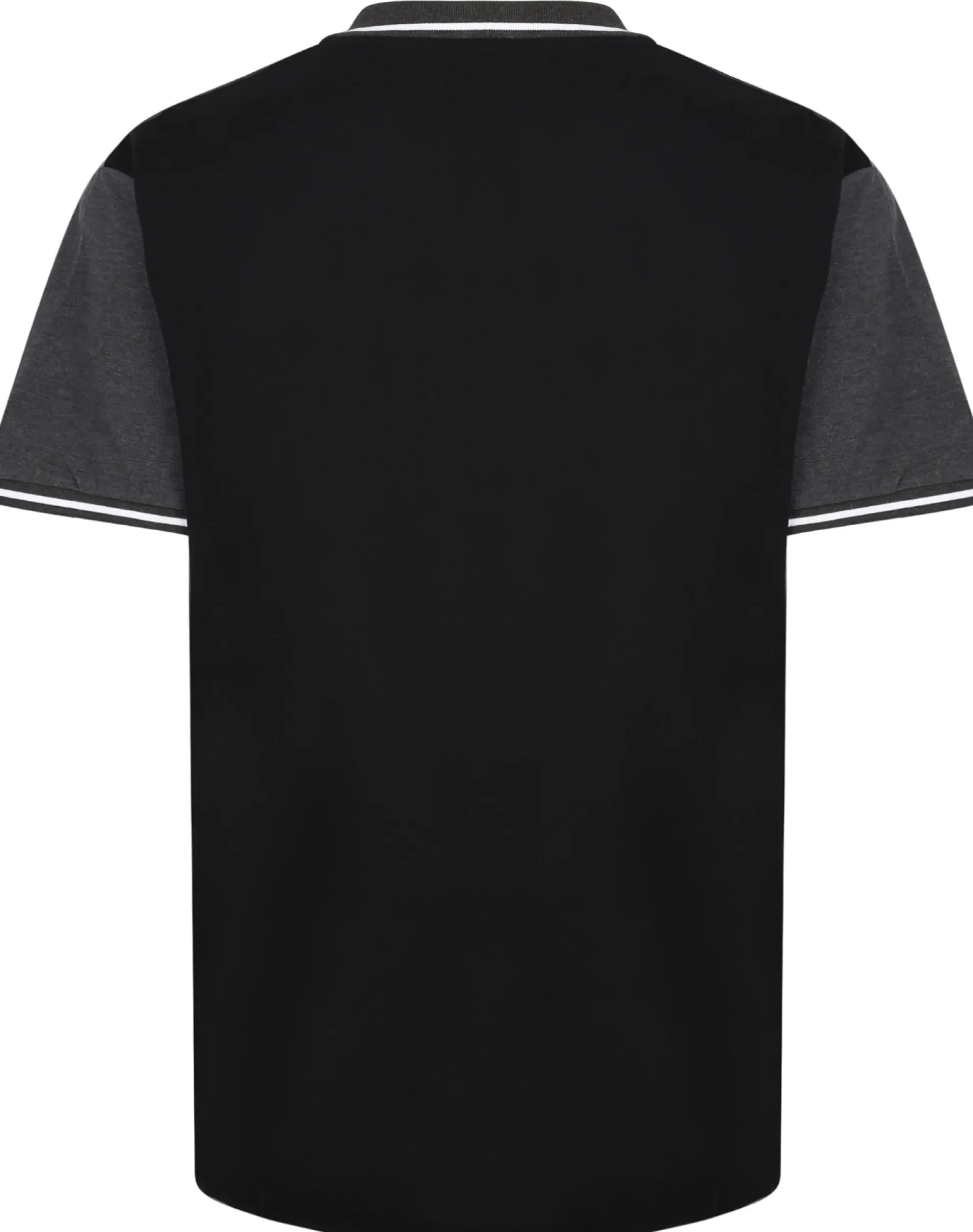 Bigdude Chevron Polo Shirt Black/Charcoal