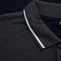 Bigdude Chevron Polo Shirt Black/Charcoal