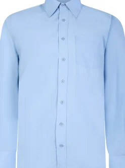 Bigdude Classic Long Sleeve Poplin Shirt Light Blue
