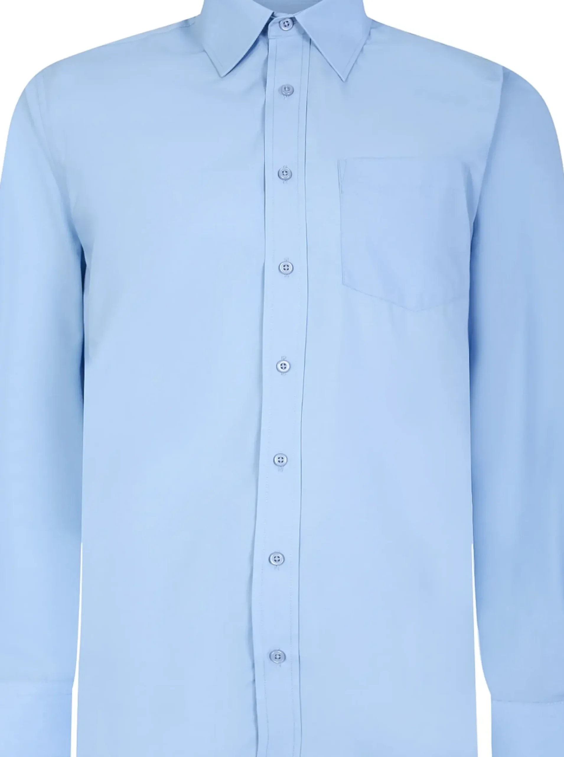 Bigdude Classic Long Sleeve Poplin Shirt Light Blue