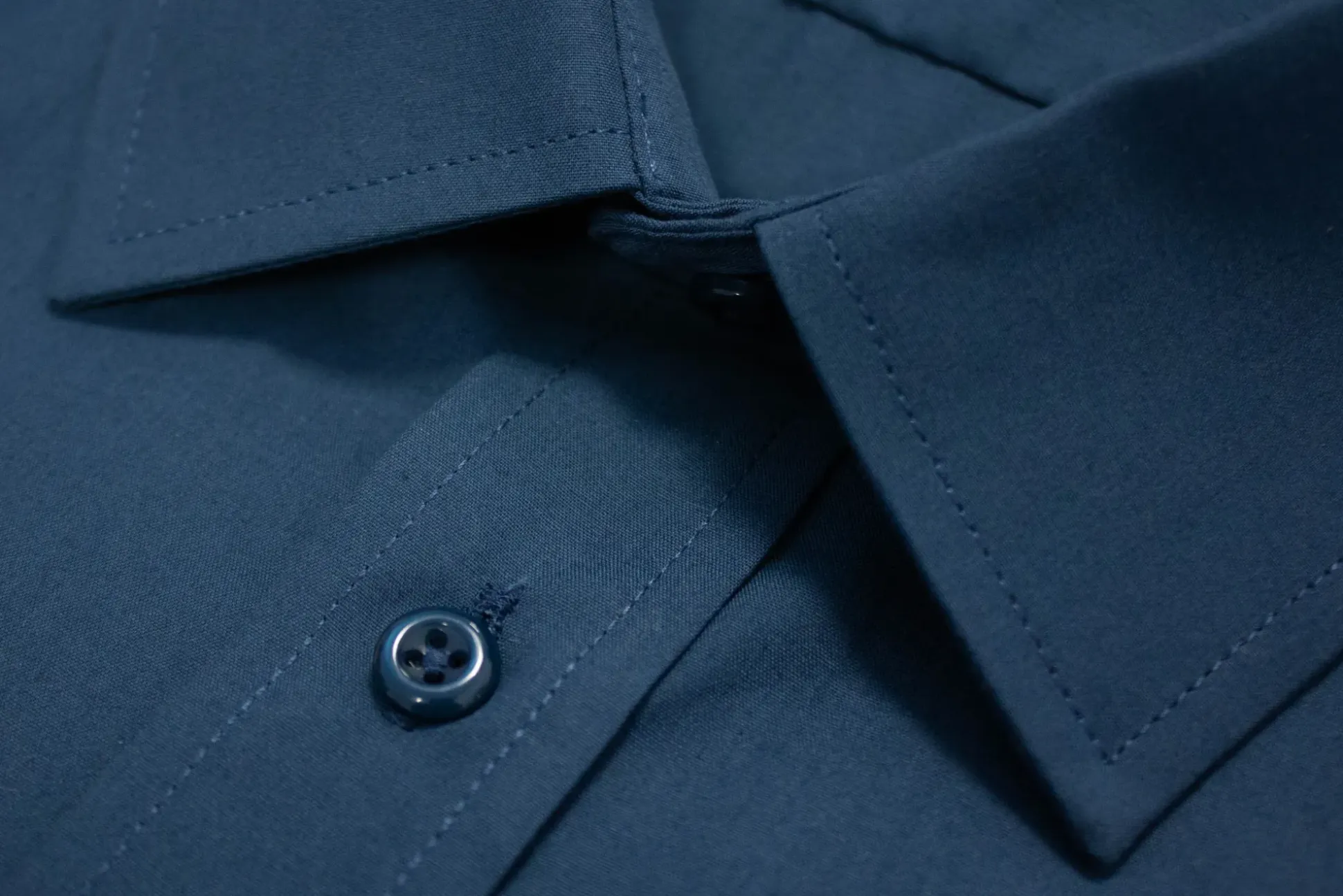 Bigdude Classic Long Sleeve Poplin Shirt Petrol