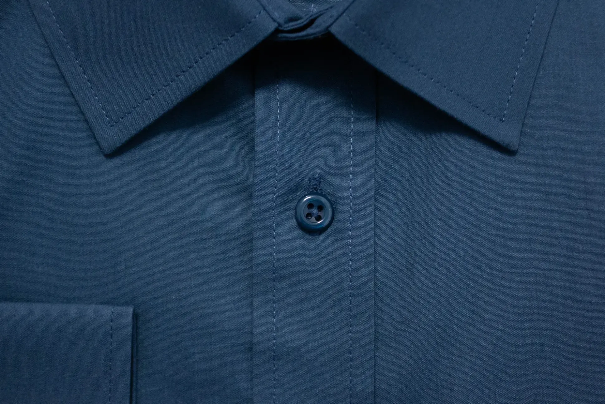 Bigdude Classic Long Sleeve Poplin Shirt Petrol