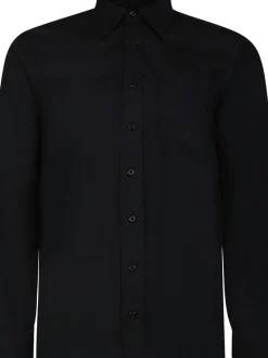 Bigdude Classic Long Sleeve Poplin Shirt Black