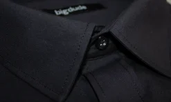 Bigdude Classic Long Sleeve Poplin Shirt Black