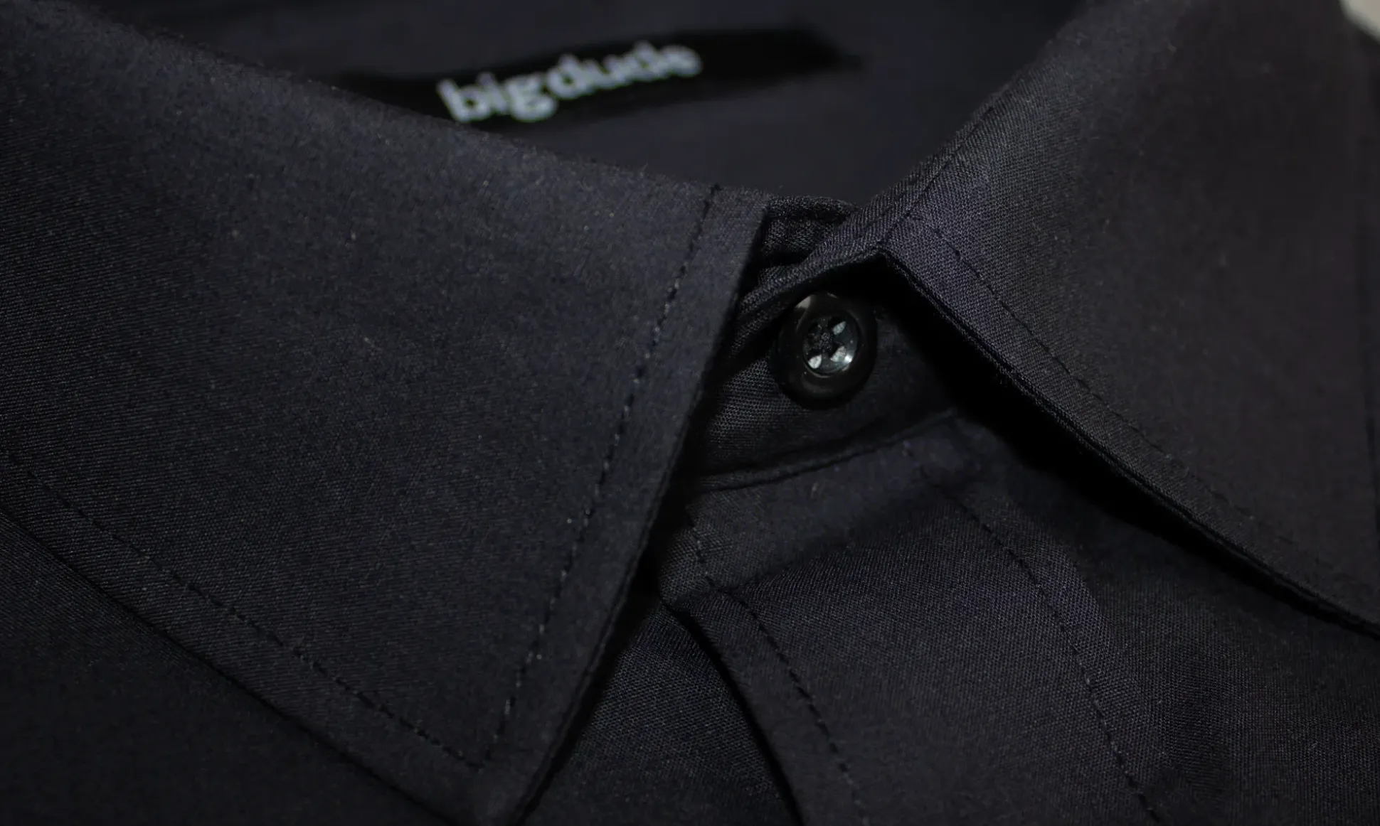 Bigdude Classic Long Sleeve Poplin Shirt Black