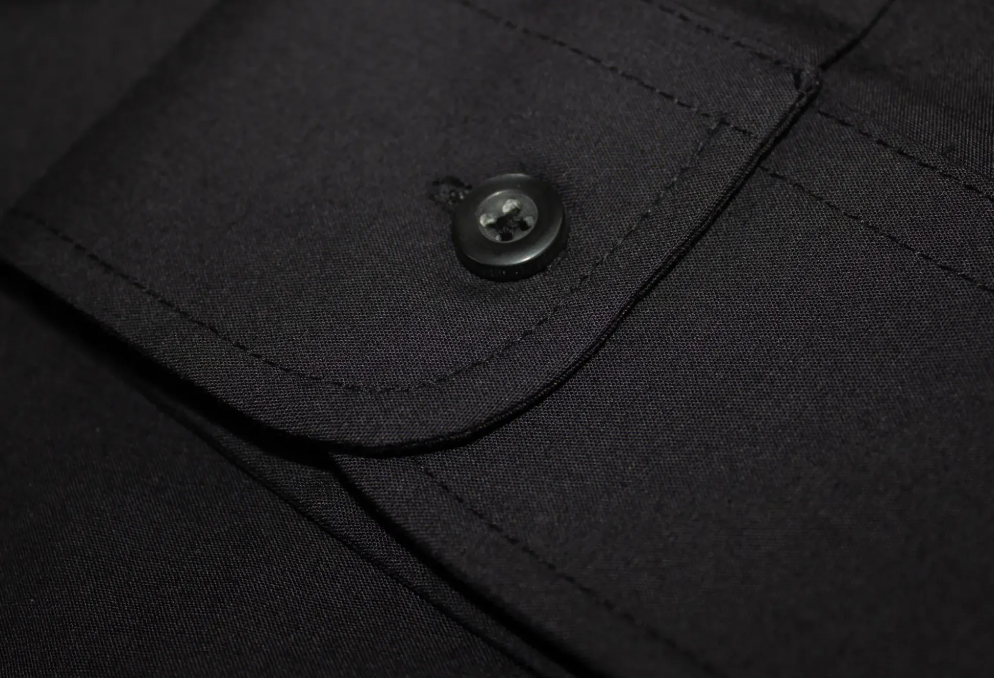 Bigdude Classic Long Sleeve Poplin Shirt Black