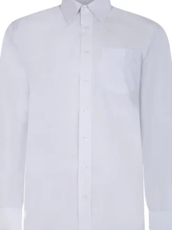 Bigdude Classic Long Sleeve Poplin Shirt White