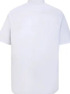 Bigdude Classic Short Sleeve Poplin Shirt White