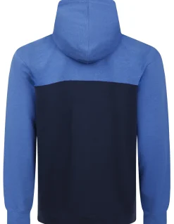 Bigdude Color Block Zipped Hoody Navy/Royal Blue