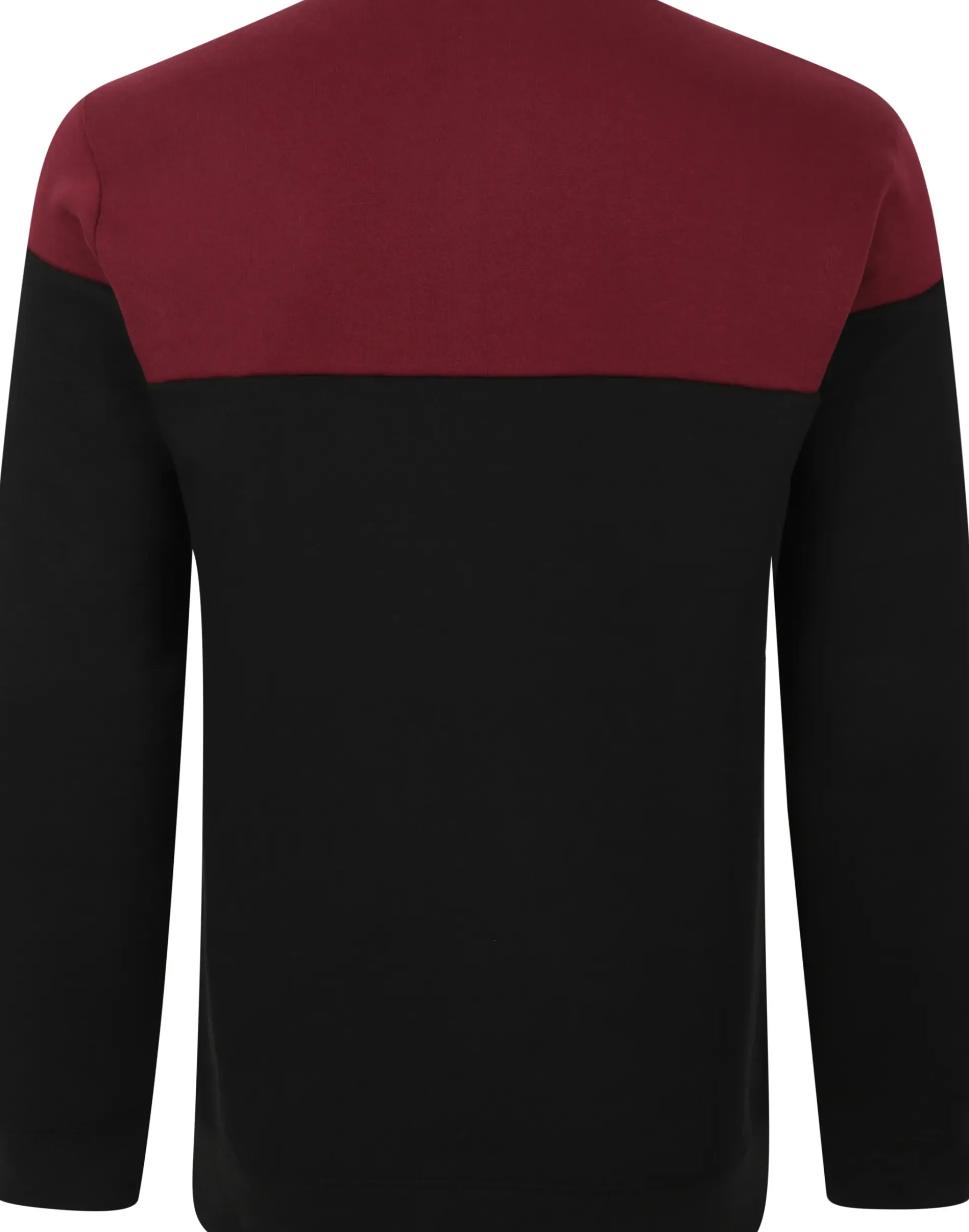 Bigdude Colour Block Jumper Black/Burgundy