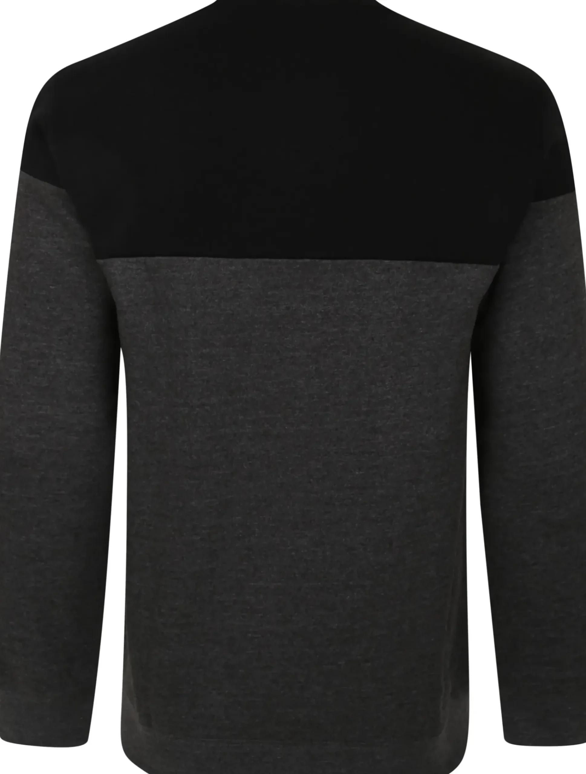 Bigdude Colour Block Jumper Black/Charcoal
