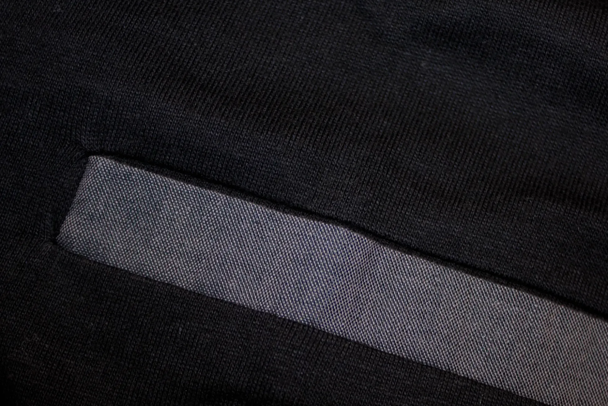 Bigdude Contrast Jersey Polo Shirt Black