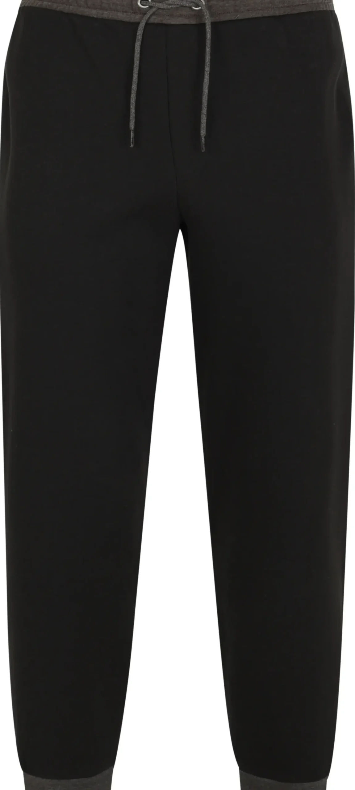 Bigdude Contrast Joggers Black/Charcoal