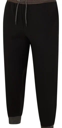 Bigdude Contrast Joggers Black/Charcoal