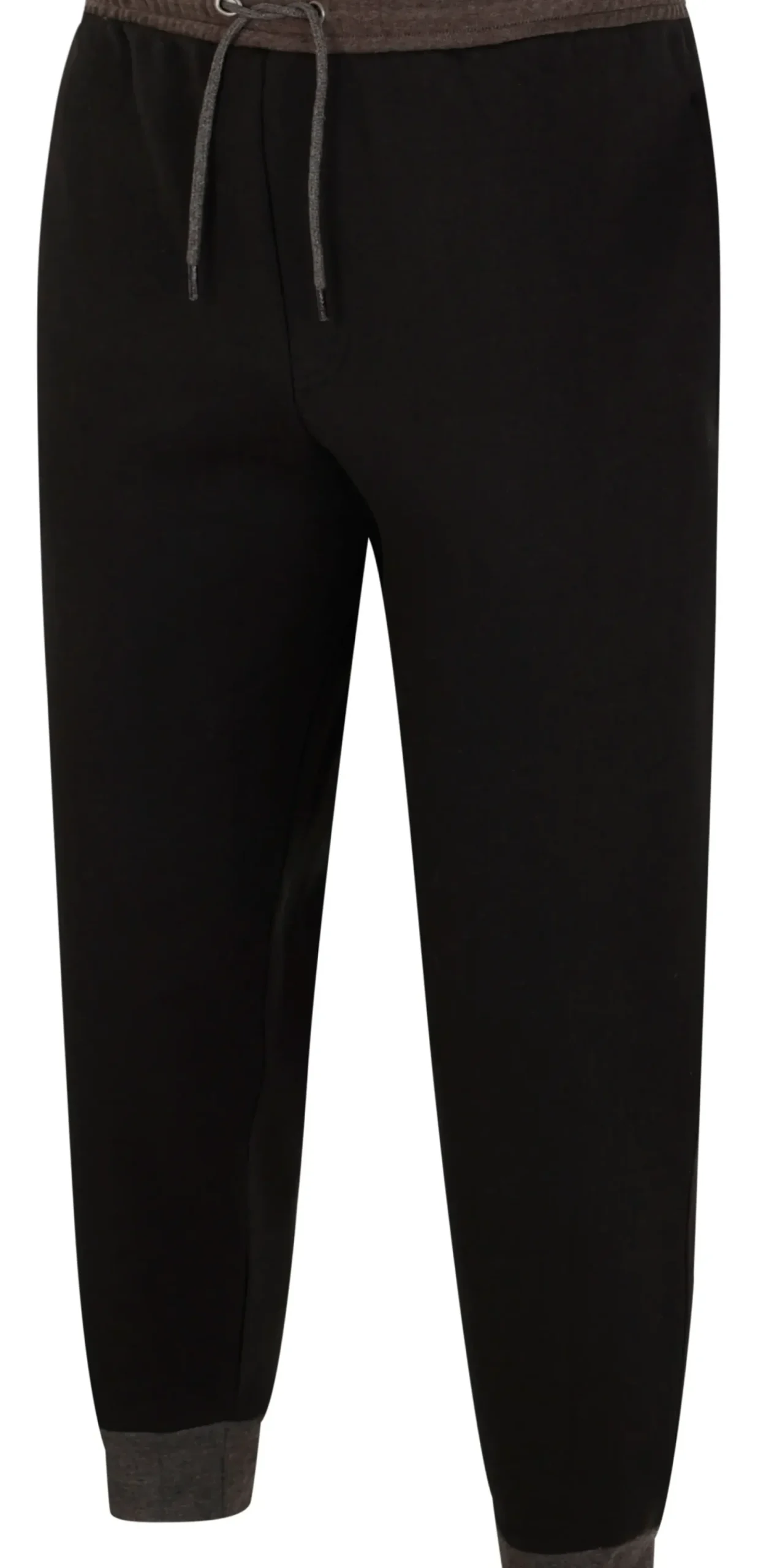 Bigdude Contrast Joggers Black/Charcoal